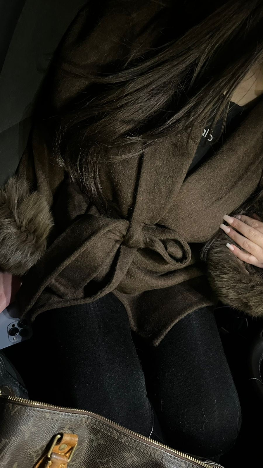 Manteau en laine mocha